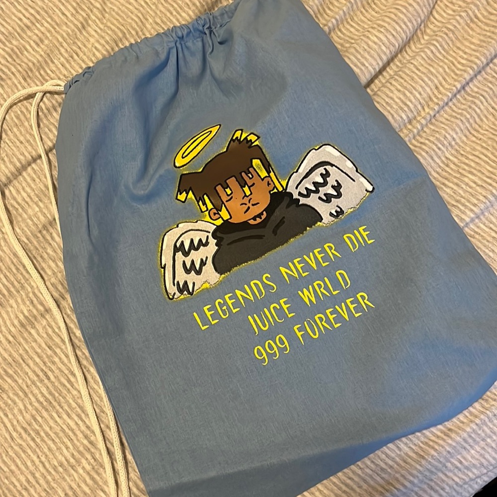 Juice Wrld drawstring tote
